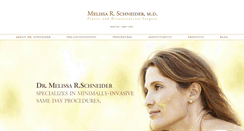 Desktop Screenshot of melissarschneidermd.com